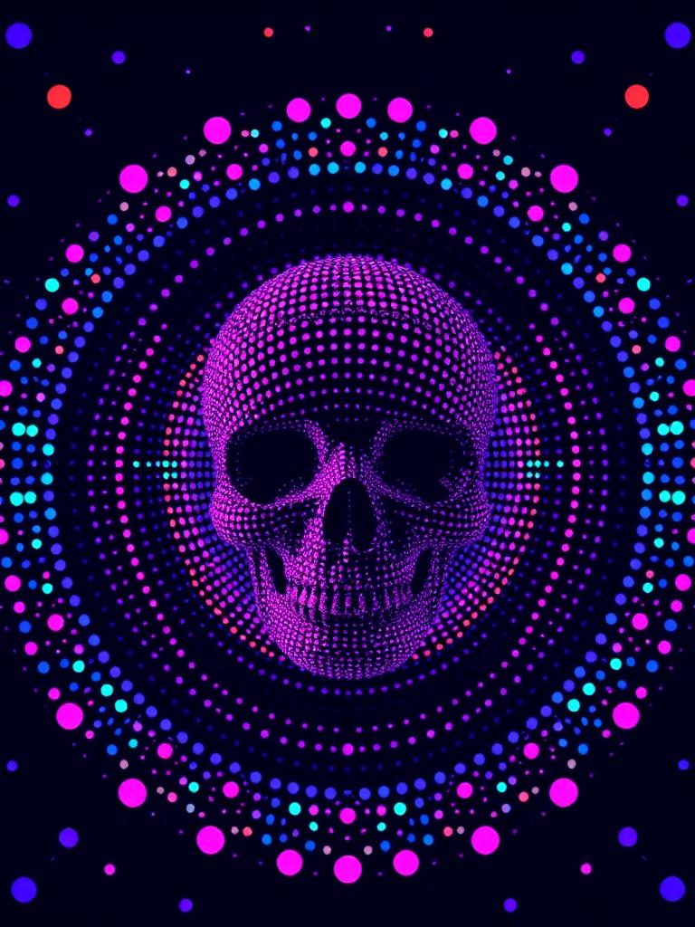 Neon Skull